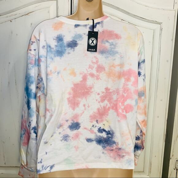 - NWT CALIFORNIA TIE DYE LOGO SWEATSHIRT YOGA LOUNGEWEAR S - Picture 4 of 8